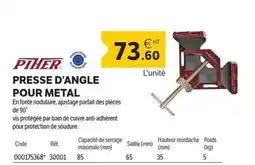 DomPro PIHER Presse d'angle pour metal offre