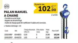 DomPro Palan manuel a chaine offre