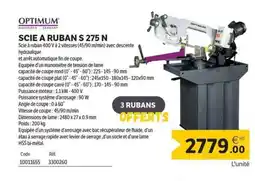 DomPro OPTIMUM Scie a ruban s 275 n offre