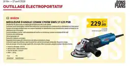 DomPro BOSCH Meuleuse d'angle 125mm 1700w gws 17-125 psb offre