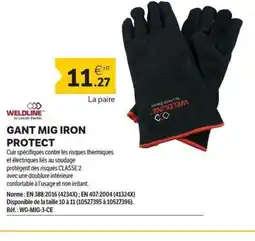 DomPro WELDLINE Gant mig iron protect offre