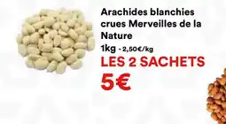 Hmarket Arachides blanchies crues Merveilles de la Nature offre