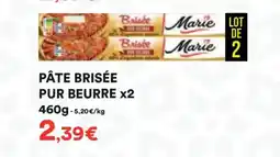 Hmarket Pâte brisée pur beurre x2 offre