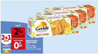 Auchan Biscuits Pavot offre