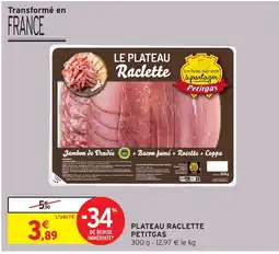 Intermarché Express PETITGAS Plateau raclette offre