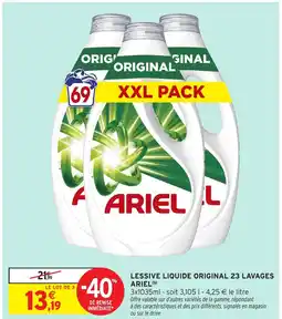 Intermarché Express ARIEL Lessive liquide original 23 lavages offre