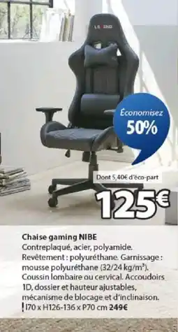 JYSK NIBE Chaise gaming offre