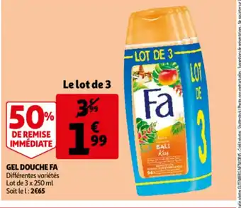 Auchan Gel Douche Fa offre