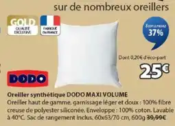 JYSK DODO Oreiller synthétique offre