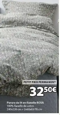 JYSK ROSA Parure de lit en flanelle offre