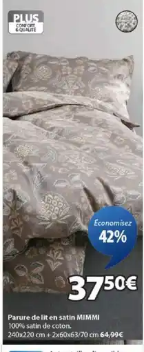 JYSK MIMMI Parure de lit en satin offre