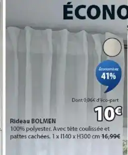 JYSK BOLMEN Rideau offre