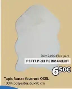 JYSK OXEL Tapis fausse fourrure offre