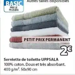 JYSK UPPSALA Serviette de toilette offre