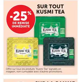 Super U KUSMI TEA Sur tout offre