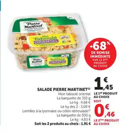 Super U PIERRE MARTINET Salade offre