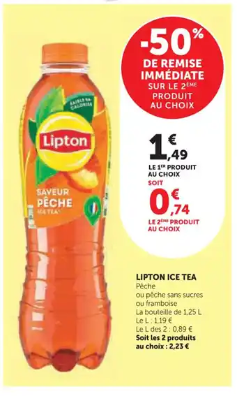 Super U LIPTON Ice tea offre
