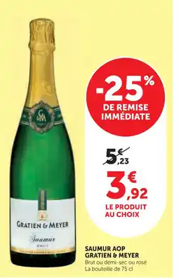 Super U GRATIEN & MEYER Saumur aop offre
