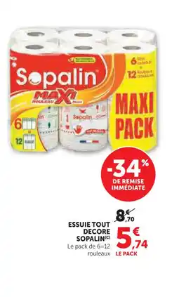 Super U SOPALINE Essuie tout decore offre