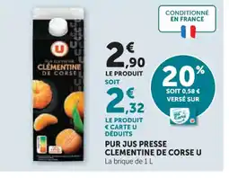 Super U U Clementine de corse offre