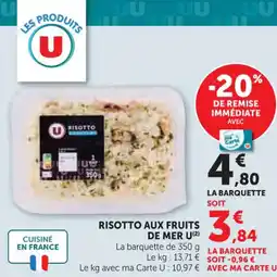 Super U U Risotto aux fruits de mer offre