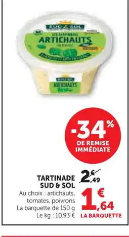 Super U SUD & SOL Tartinade offre