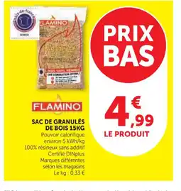 Super U Sac de granulés de bois offre