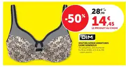 Super U DIM Soutien gorge armatures ligne generous offre