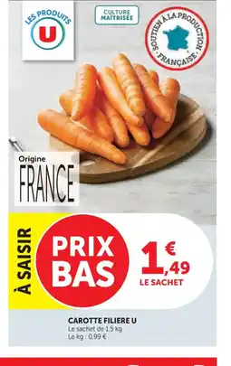 Super U U Carotte filiere offre