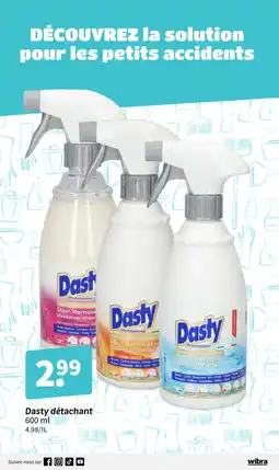Wibra DASTY détachant offre