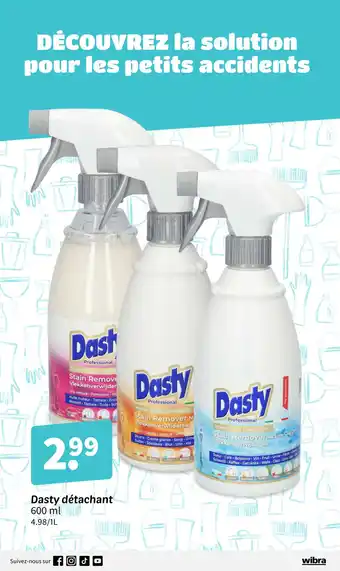 Wibra DASTY détachant offre