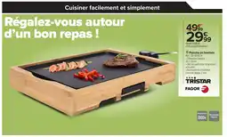 Carrefour TRISTAR FAGOR Plancha en bambou offre