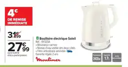 Carrefour MOULINEX Bouilloire électrique Soleil offre