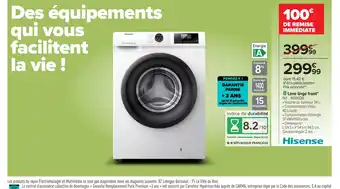 HISENSE Lave linge front