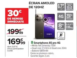 Carrefour Smartphone A5 pro 4G offre