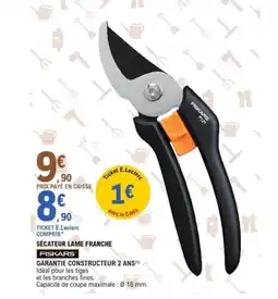 E.Leclerc Jardi FISKARS Sécateur lame franche offre