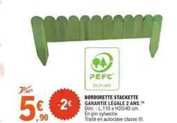 E.Leclerc Jardi Bordurette stackette offre