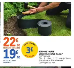 E.Leclerc Jardi Bordure souple offre