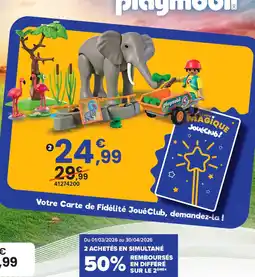 JouéClub Eléphants et soigneur animalier offre