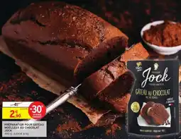 Intermarché PRÉPARATION POUR GÂTEAU MOELLEUX AU CHOCOLAT JOCK offre