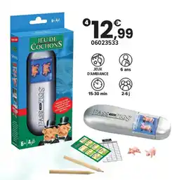 JouéClub Jeu de cochons offre