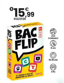 JouéClub Bac flip offre