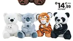 JouéClub Peluche maman et bébé animal offre