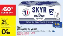 Carrefour Market Skyr les danone du monde offre