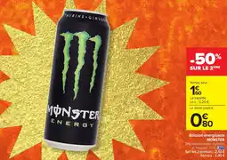 Carrefour Market Boisson énergisante monster offre