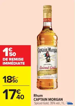 Carrefour Market Rhum captain morgan offre