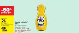 Carrefour Market Liquide vaisselle paic offre