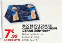 U Express Bloc de foie gras de canard gastronomique maison montfort offre