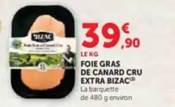 U Express Foie gras de canard cru extra bizac offre