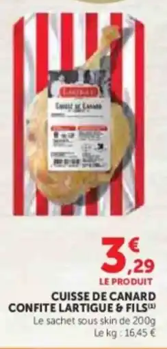 U Express Cuisse de canard confite lartigue & fils offre